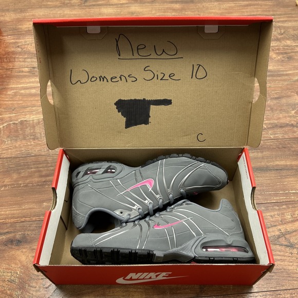 Nike Women's Air Max Torch SL Running Shoes Cool  Gray/Pink Flash Size 10 w/ Box - Picture 1 of 8
